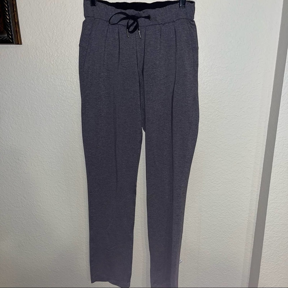 Lululemon Grey Drawstring Pants 31" Inseam Size 4